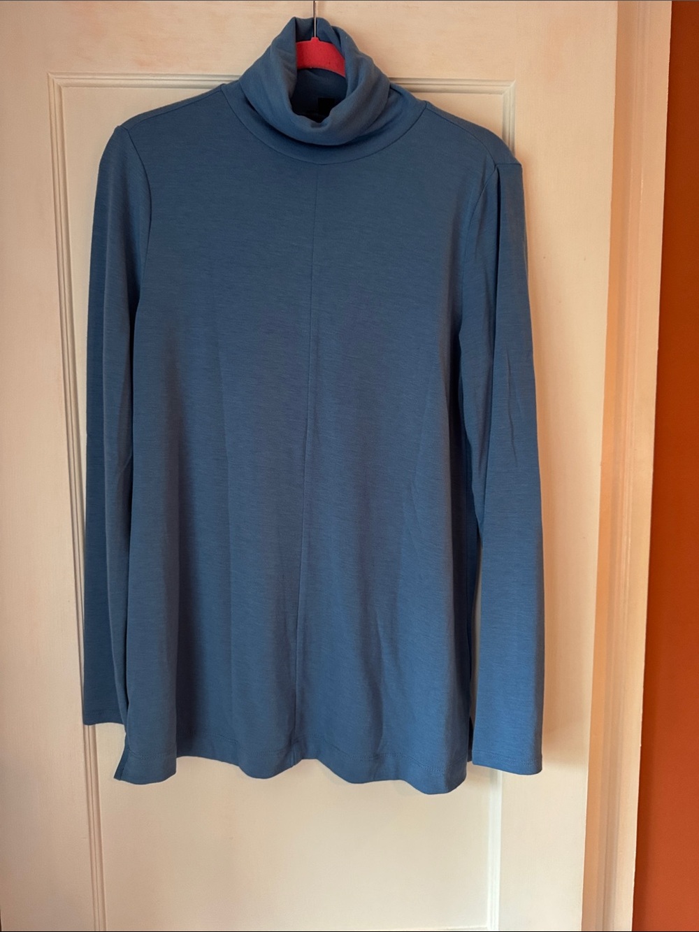 Ann Taylor Slate Blue Turtleneck Tunic